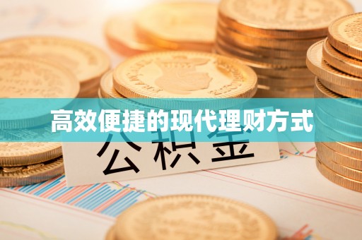泸西高效便捷的现代理财方式